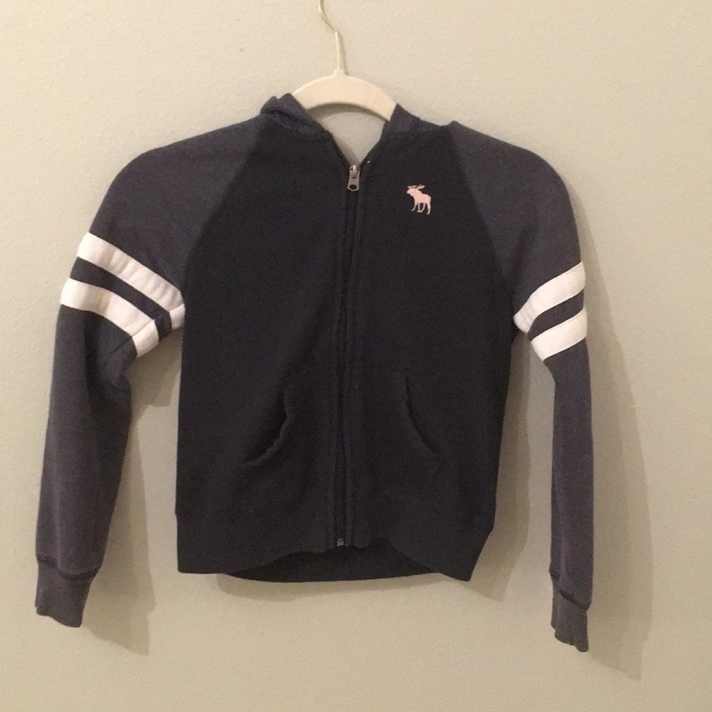 A navy blue Abercrombie jacket